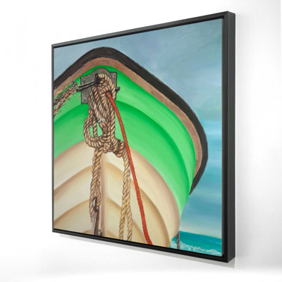 "Bateau à rames" sur toile