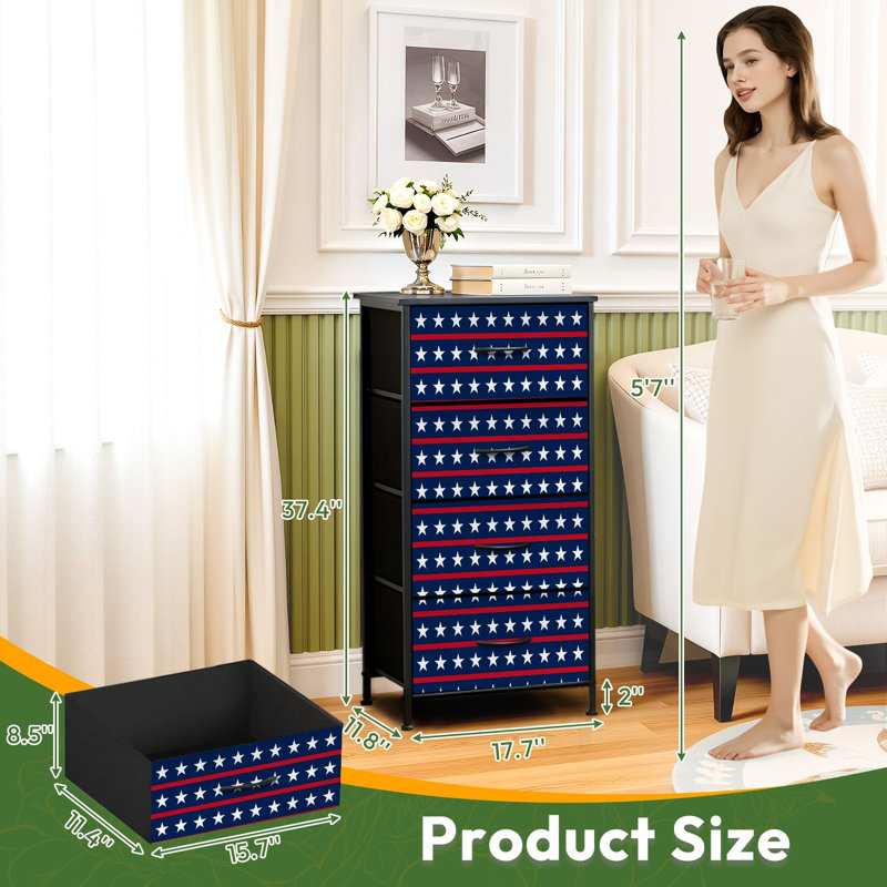 Commode de rangement verticale 4 tiroirs