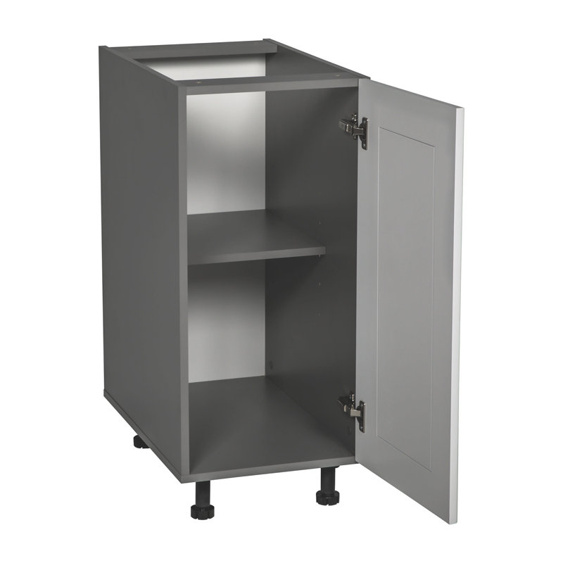 Armoire ouverte standard en panneau de particules H 34,5 po prête à assembler, Blanc mat, H 34,5 po x l 18 po
