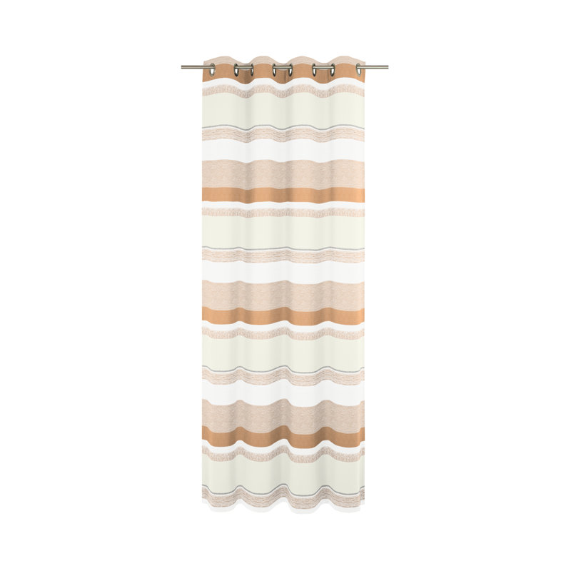 Pennington Room Darkening Curtain Single Panel, 135cm Width x 245cm Drop, Orange