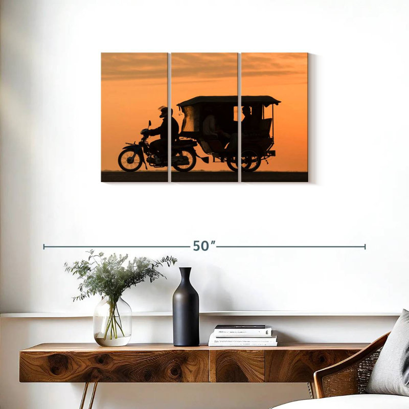 Tuk-Tuk Silhouette, 20" H x 33" W