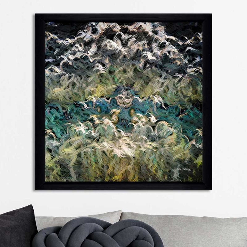 «Jeremiah 17: 8 Our God Provides» par Mark Lawrence - reproduction, H 37,5 po x l 37,5 po x P 1 po, Cadre noir