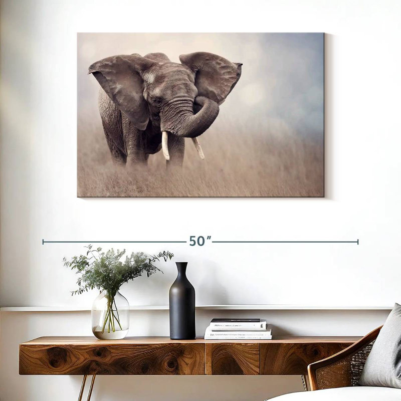 Jeune éléphant de savane Brampt, H 26 po x l 39 po