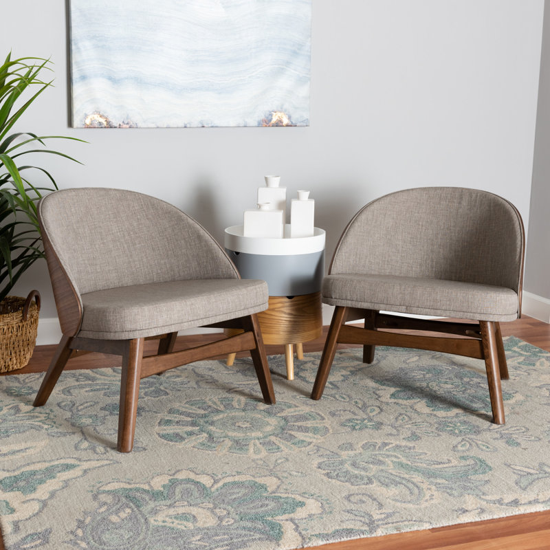 Fauteuil club en polyester de 27,4 po de largeur Wyle