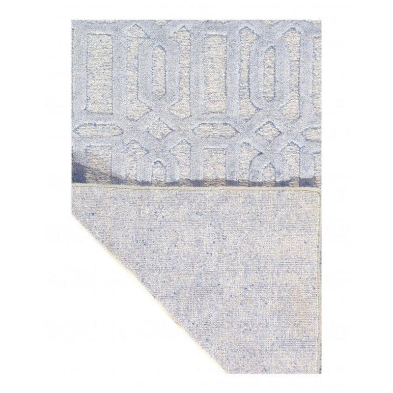 Mercie Geometric Area Rug in Blue