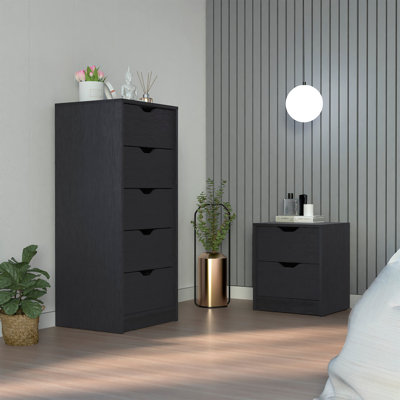 Raymer 2 Piece Bedroom Set, Nightstand + Dresser by Ebern Designs