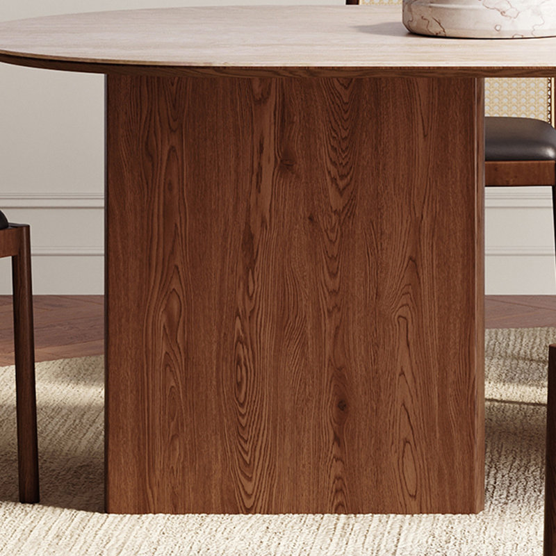 Ensembles de table de salle à manger ovale de style français., H 29,53 po x L 62,99 po x l 31,5 po