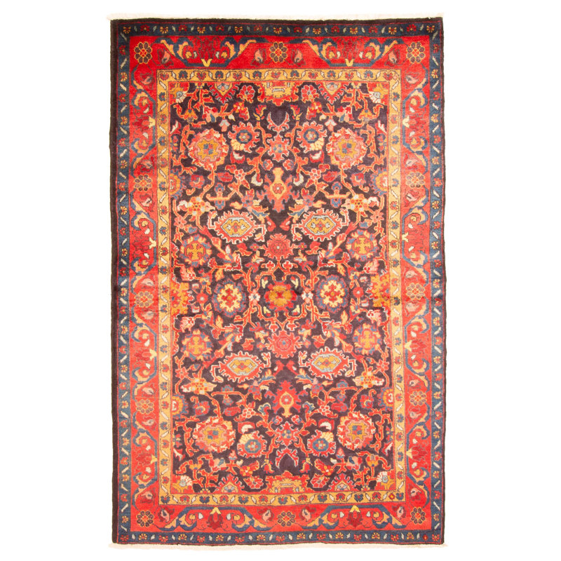 Tapis bleu marine Andelz 4 pi 5 po x 7 pi 0 po
