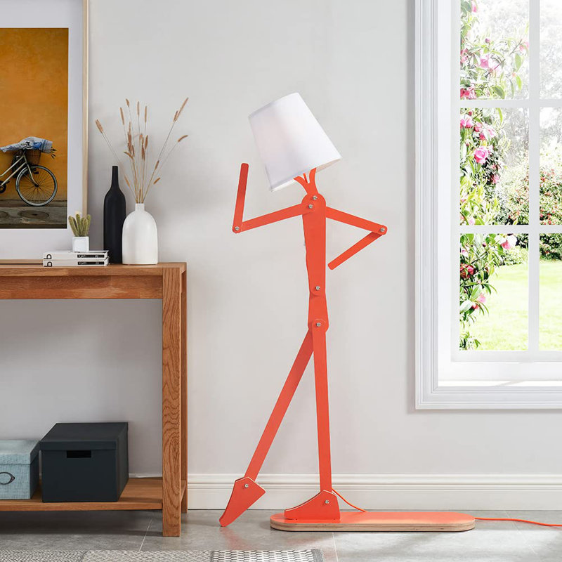 Blaydon 62.2'' Novelty Floor Lamp, Red