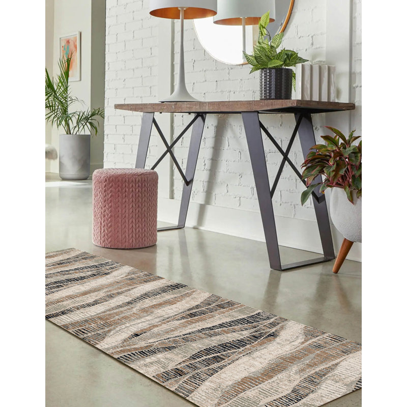 Tapis gris Briar, Tapis de couloir 2 pi 2 po x 7 pi 7 po