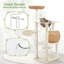 137.5cm H Tall Rattan Cat Tree