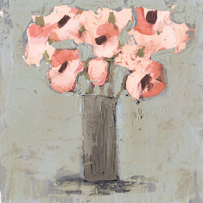 Pale Rustic Bouquet I by Victoria Borges - Wrapped Canvas Painting, 51cm H x 51cm W