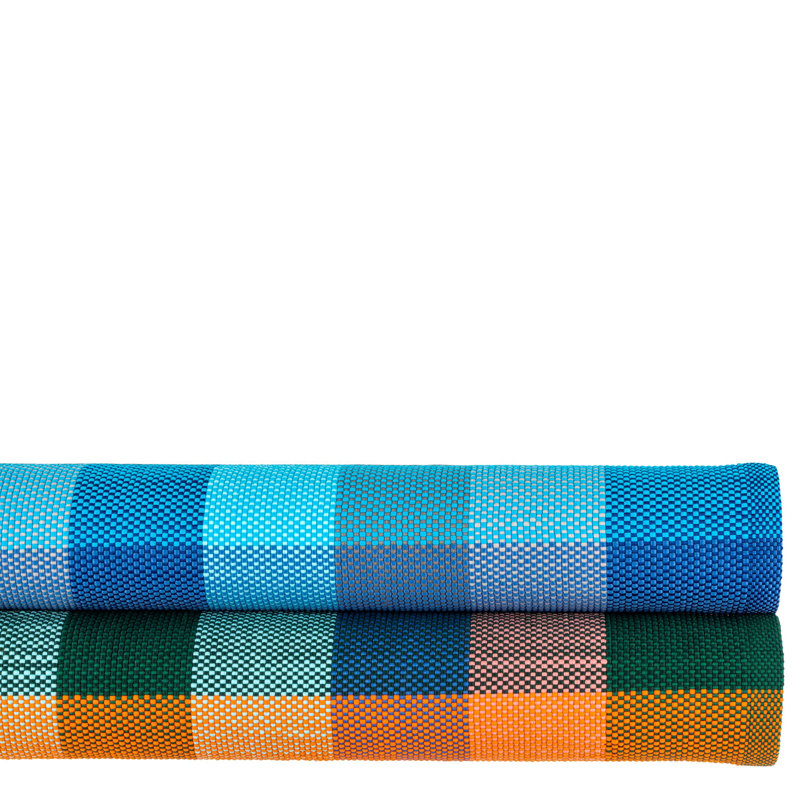 Tapis d'intérieur / extérieur tissé à la main Happy Plaid, Rectangle de 2 pi x 3 pi