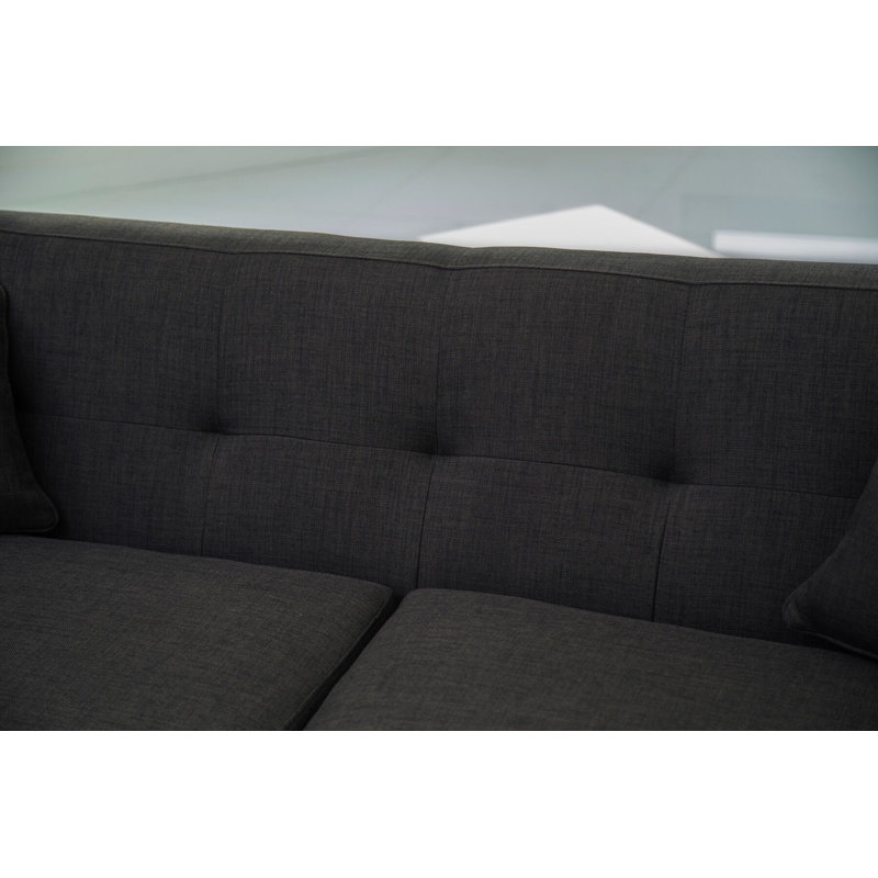 Norton St Philip Upholstered 75'' Sofa, Charcoal Gray