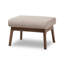 57.51cm Wide Rectangle Solid Colour Standard Ottoman