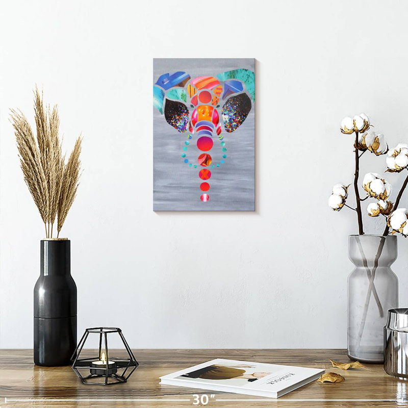 Brampt Abstract Elephant Love, 12" H x 8" W