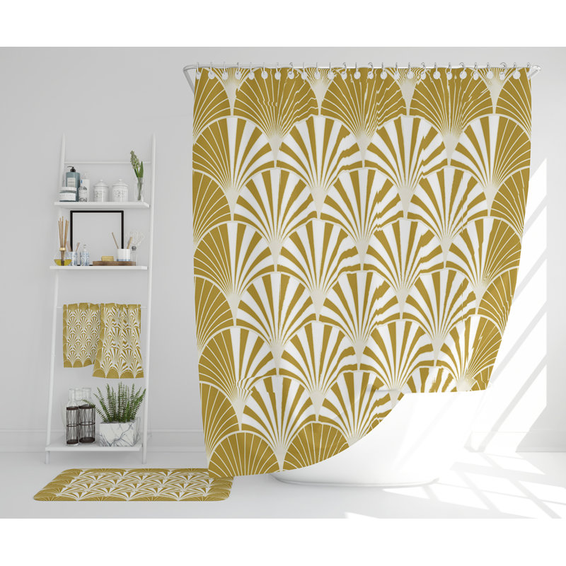 Nayanah Polyester Shower Curtain Set