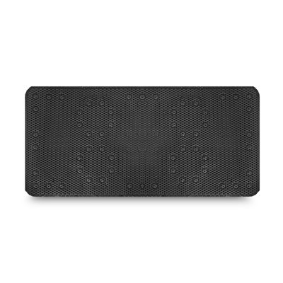 Tapis de bain et de douche antidérapant en mousse moderne Décor Living, noir