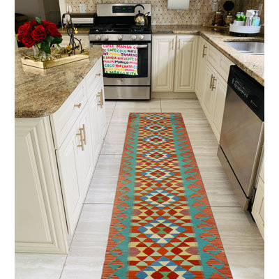 Tapis rouge Bobbee Kilim Jayme