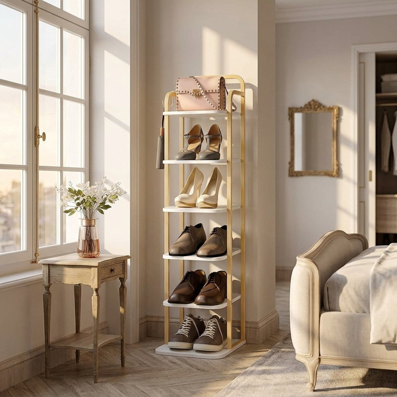 6 Pair Shoe Rack