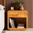 Dynell Modern And Contemporary Natural Real Burl Wood 1-Drawer Nightstand
