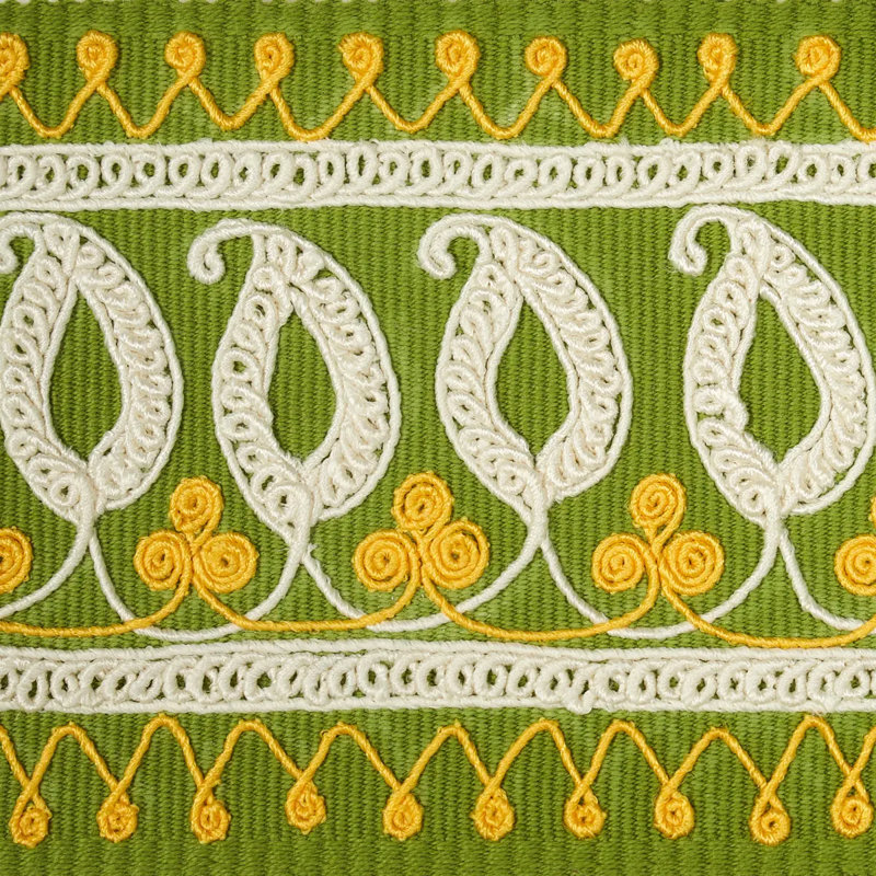 Ruban brodé à motif cachemire