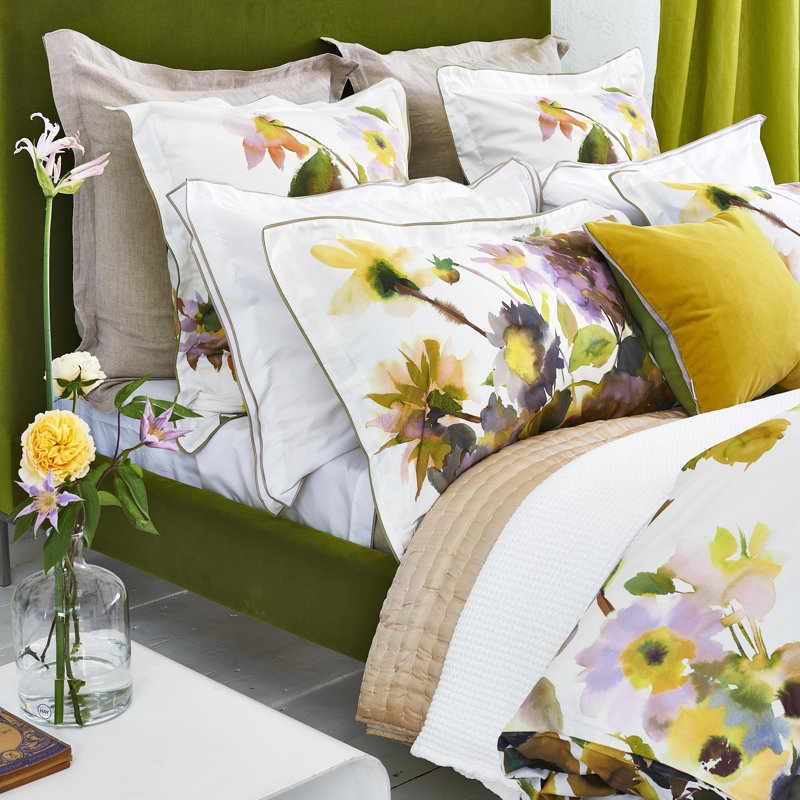 Palace Flower Birch Duvet Cover, King Duvet Cover