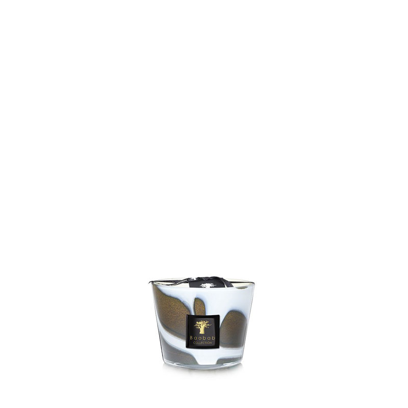 Stones Agate Candle, 3.9" H x 5.07" W x 5.07" D