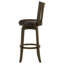 Chaise de bar pivotante en cerisier foncé Decker (sans la table)