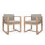 2 chaises de patio - bois, coussin confortable, rehaussent le plaisir de 2 structures en bois, créent un espace-525192720-525192750