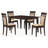 Cappuccino 5-piece Rectangular Dining Set