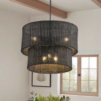 Luminaire suspendu réglable en fer 6 pièces