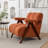 Dormon Upholstered Boucle  Armchair with Solid Wood Legs-1302436133