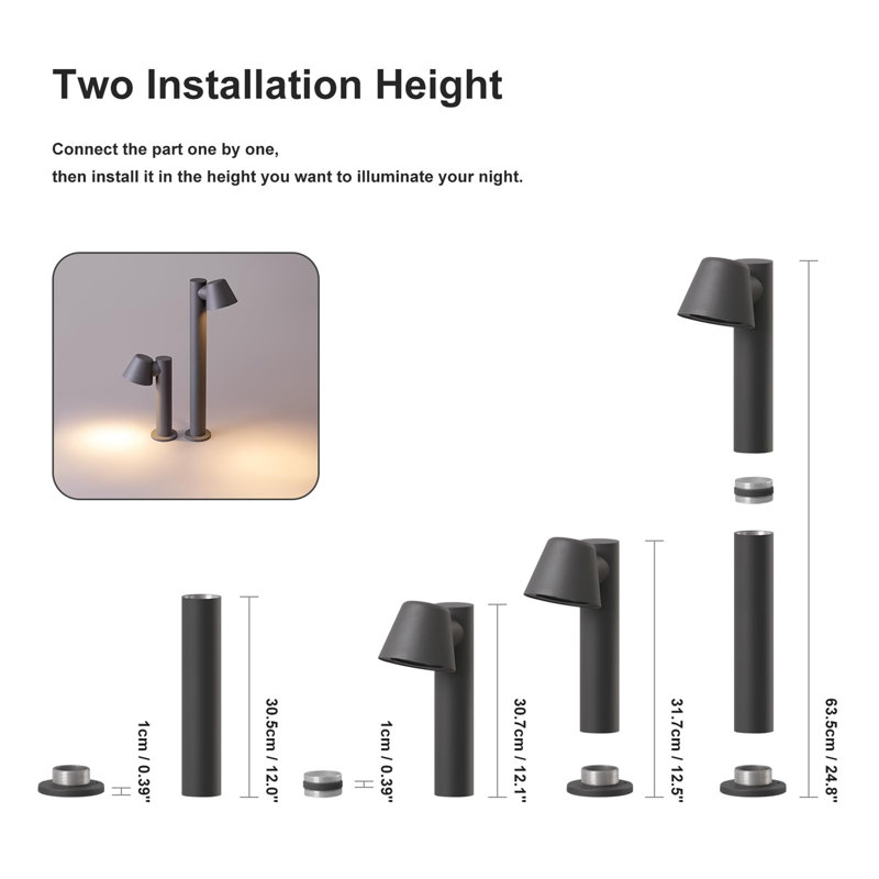 Cadain Bronze Integrated LED Aluminium Pathway Light