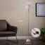  Lampe sur pied moderne en verre blanc 63 po