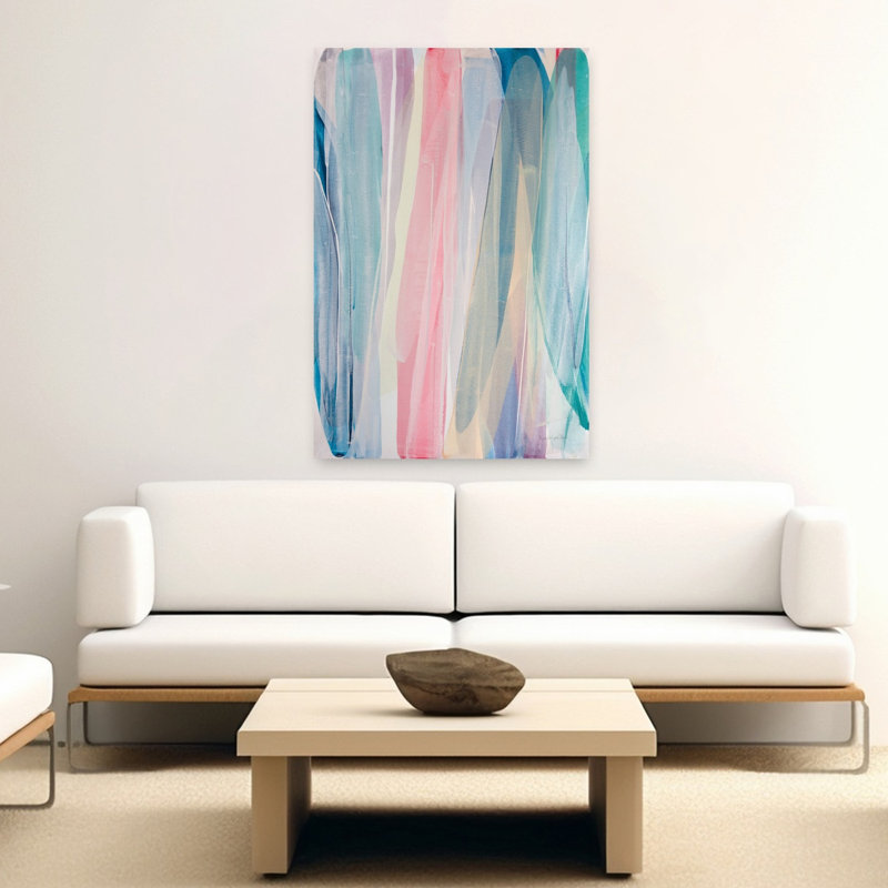Acapulco I, art abstrait contemporain, H 60 po x l 40 po