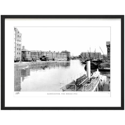 Gloucester, The Docks 1912 by Francis Frith - Single Picture Frame Print
