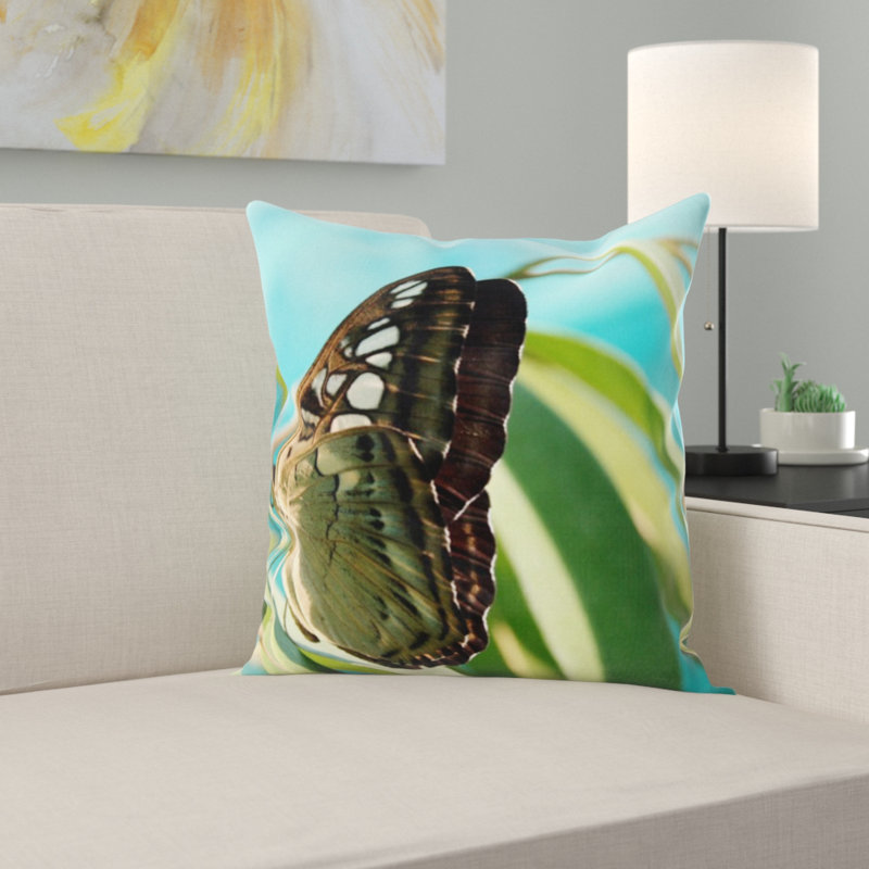 Coussin décoratif papillon