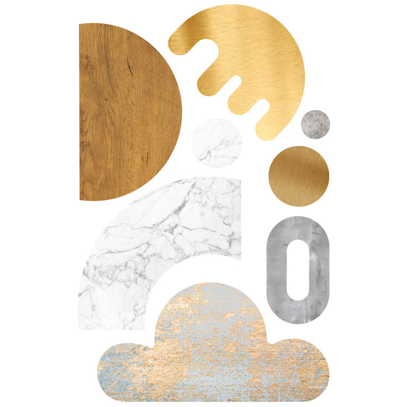 Adhésif décoratif style Mid-Century minimaliste