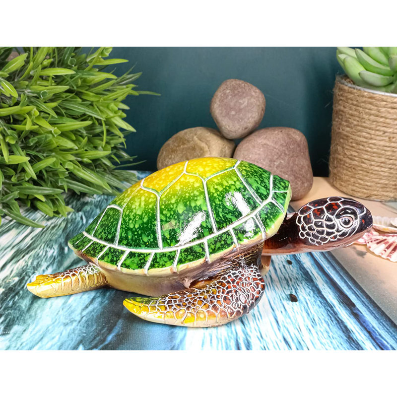 Onna Animals Figurines & Sculptures, Green/Yellow