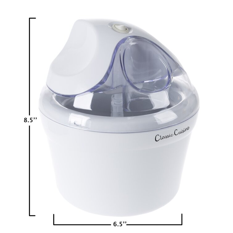 Ovente Electric Ice Cream Maker, Sorbet & Frozen Yogurt Processor Machine, Blue