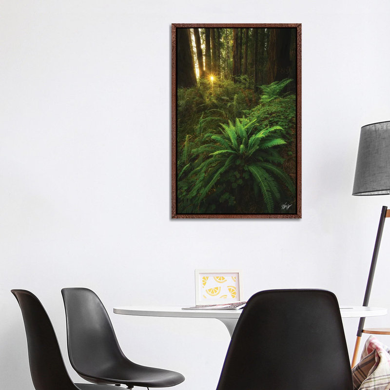 Peeking 1 Piece Wall Art on Canvas, 101.6 cm H x 66.04 cm W, Classic Brown Wood Framed Canvas