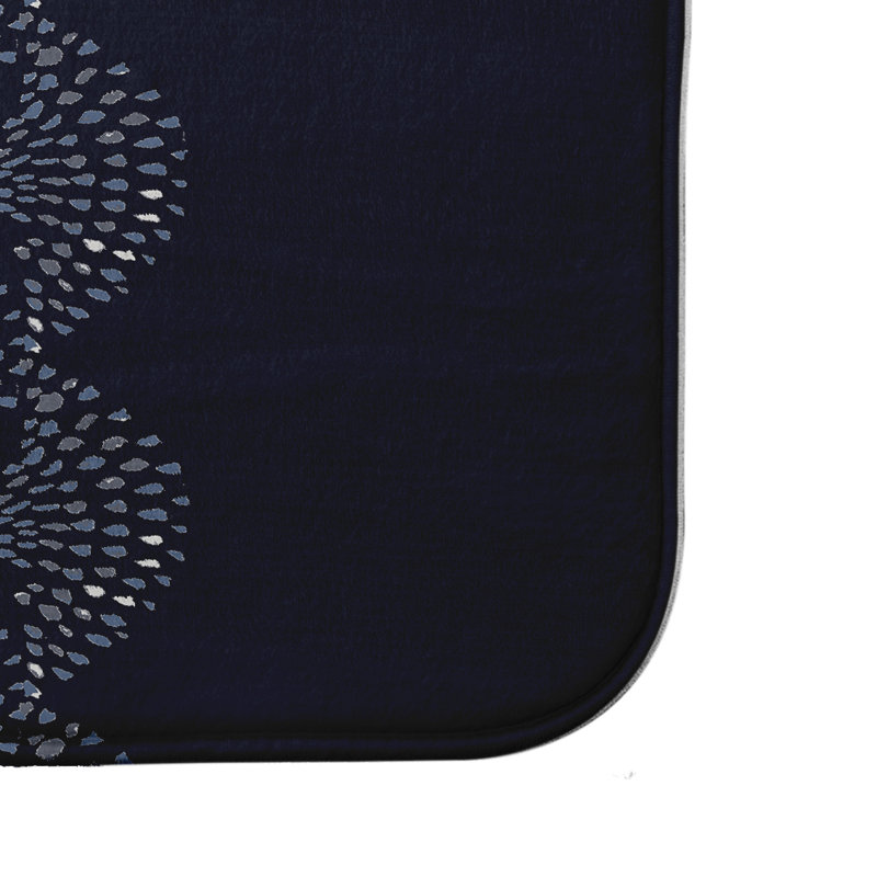 Tapis de bain Hawkinsville, l 34 po x L 21 po, Marine
