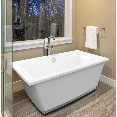 Fia™ 62" x 32" Freestanding Soaking Bathtub