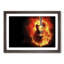 Acoustic Guitar In Flames - Single Picture Frame Print-55547643-55547646