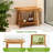 24" Solid Teak Shower Bench with Towel Bar & Storage Shelf - Waterproof Bath Stool