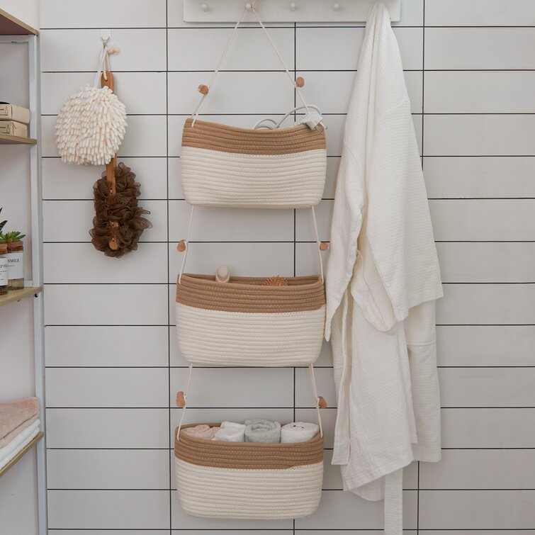 Bathroom Hanging Basket Plastic Shower Organizer Hanging - Temu