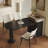 Modern and Simple Black Dining Table Design