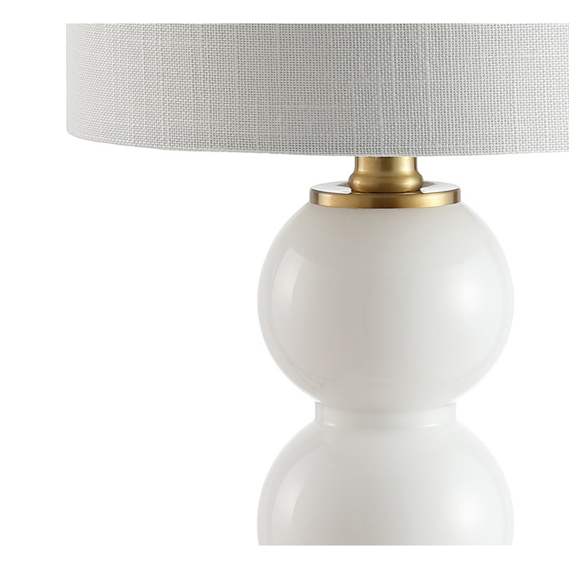 Chewning Table Lamp, White/Brass Gold