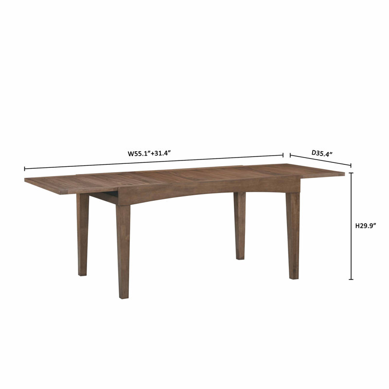 Verona Wood Extension Dining Table, Walnut